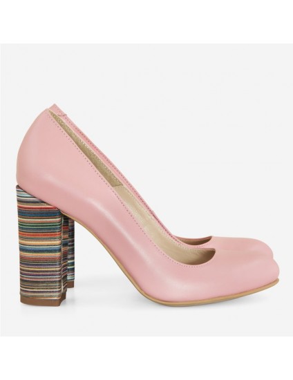 Pantofi Dama Piele Roz Prafuit Fabiola